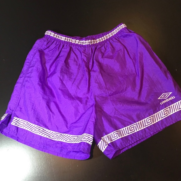 purple umbro shorts